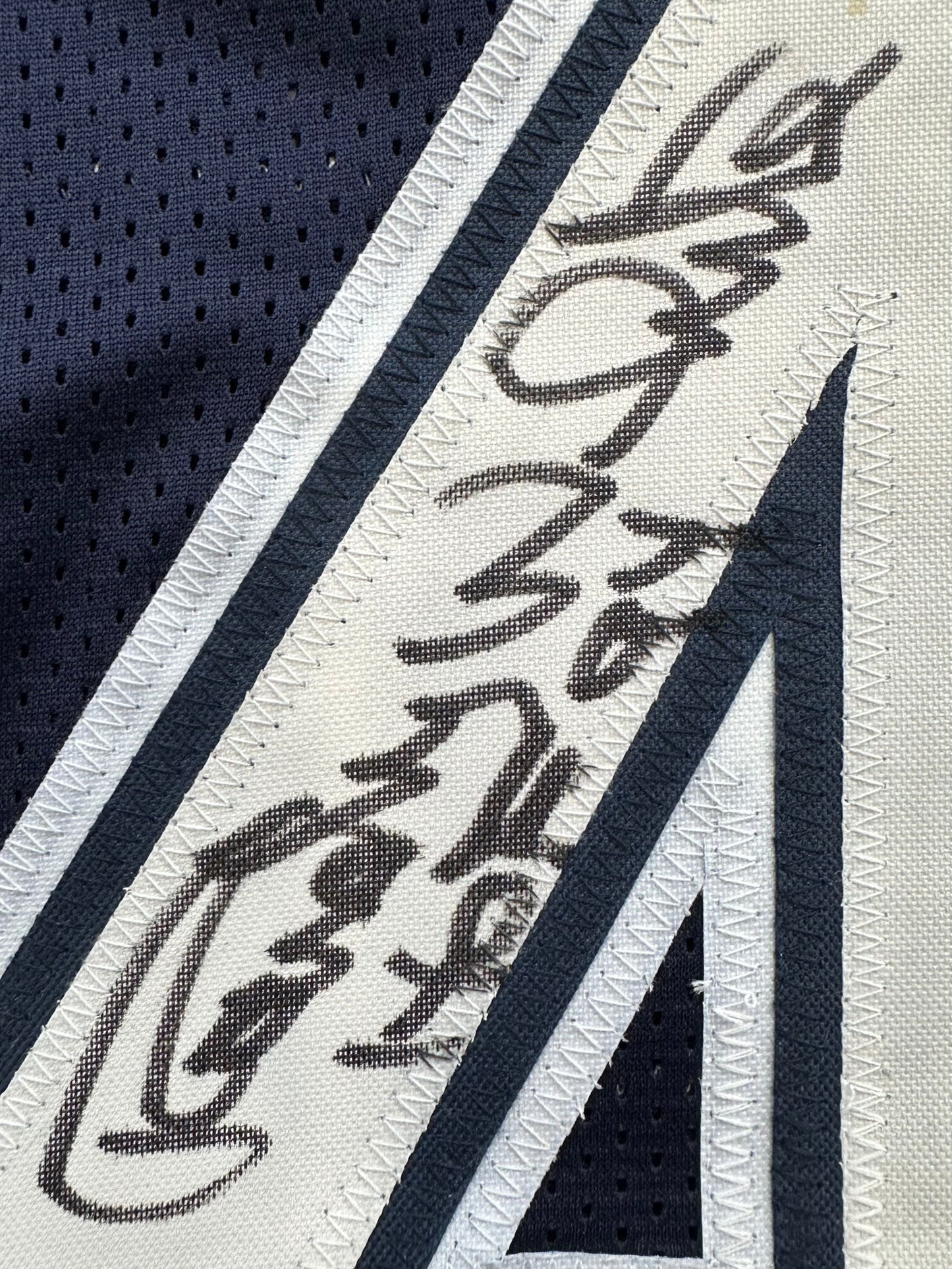 RANDY WHITE DALLAS COWBOYS SIGNED BLUE JERSEY w/HOF 94 INSCRIPTION BAS