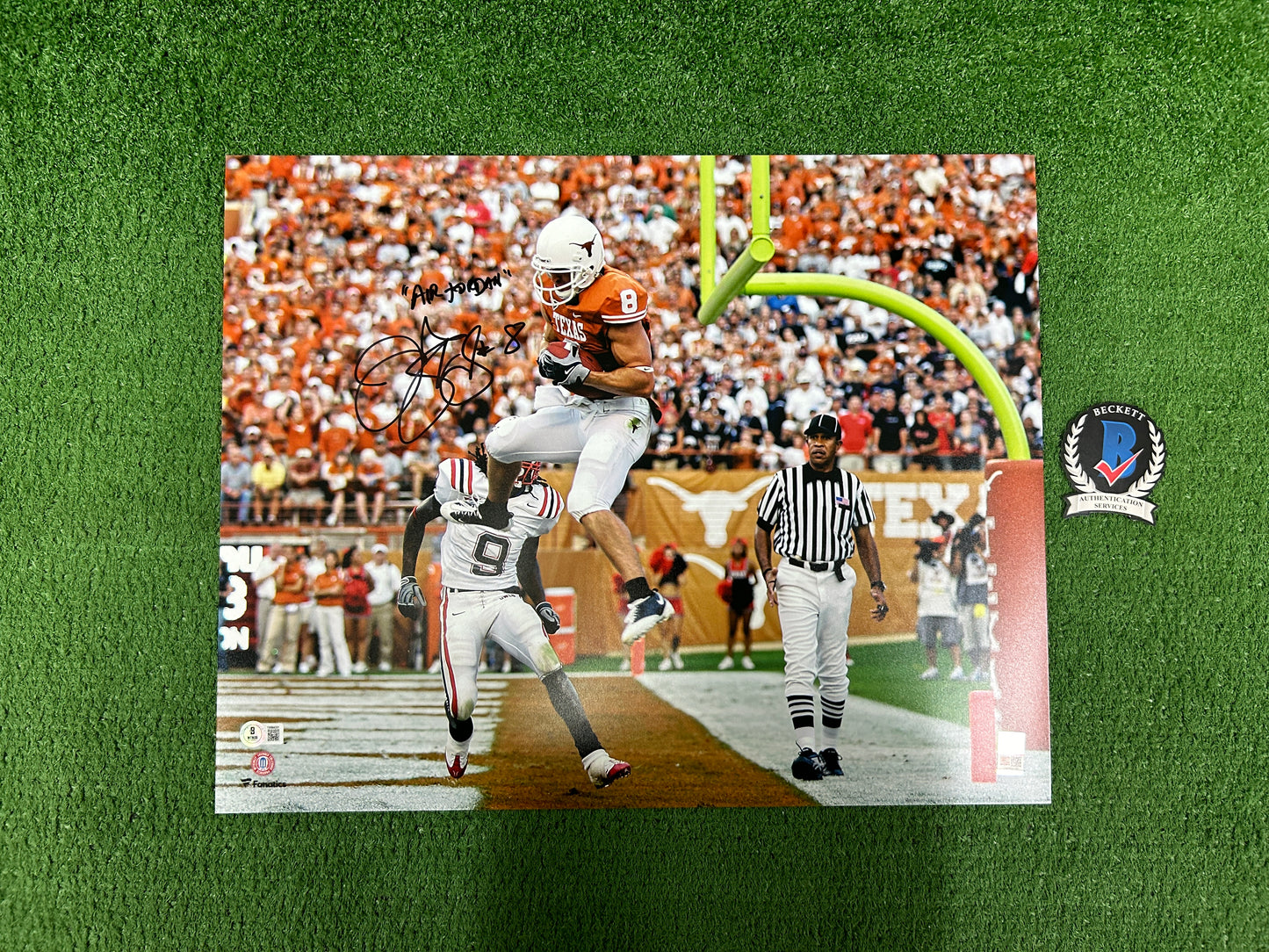 JORDAN SHIPLEY Texas Longhorns SIGNED 16x20 PHOTO w/AIR JORDAN BAS COA
