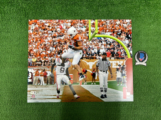 JORDAN SHIPLEY Texas Longhorns SIGNED 16x20 PHOTO w/AIR JORDAN BAS COA