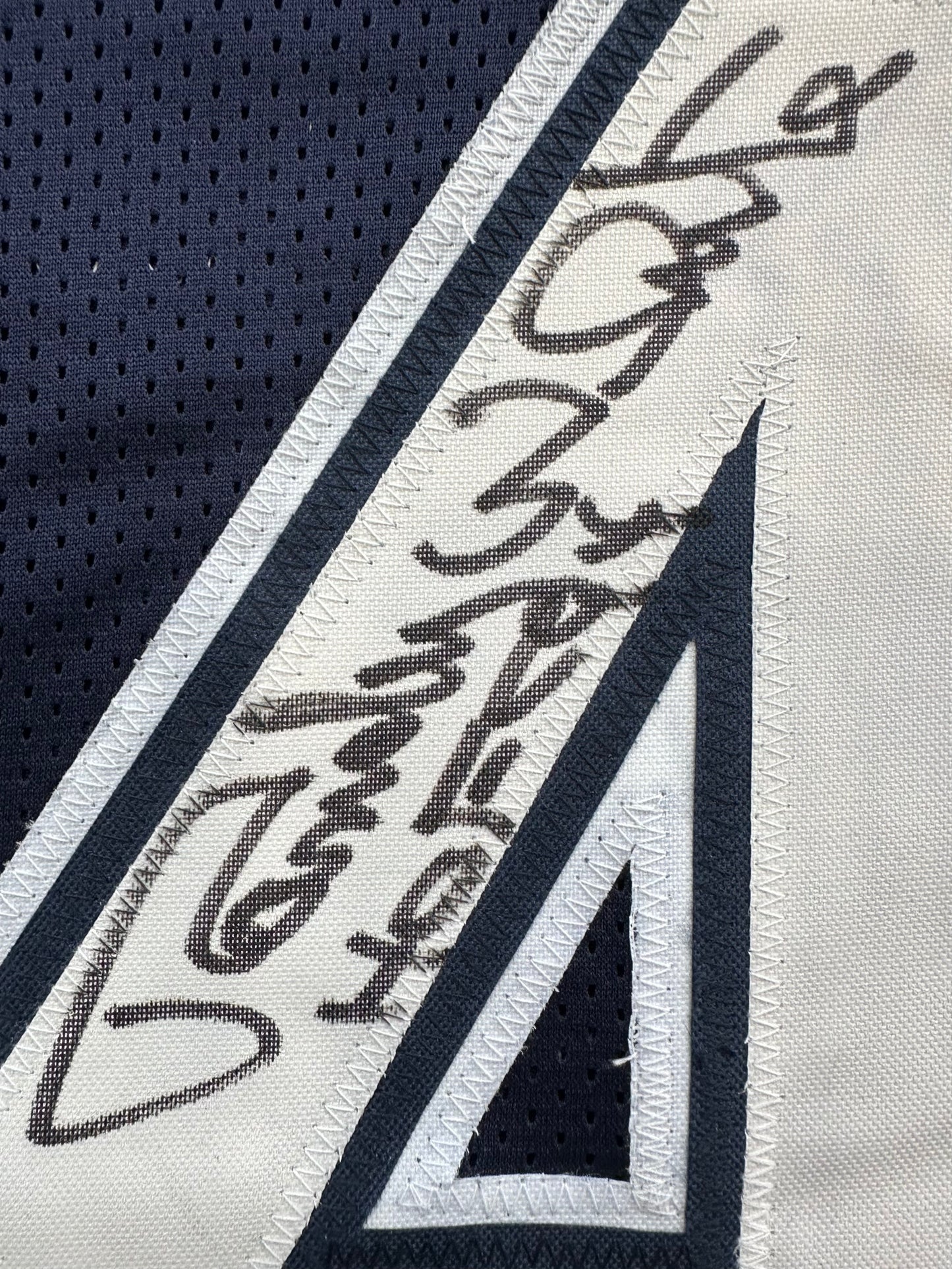 RANDY WHITE DALLAS COWBOYS SIGNED BLUE JERSEY w/HOF 94 INSCRIPTION BAS