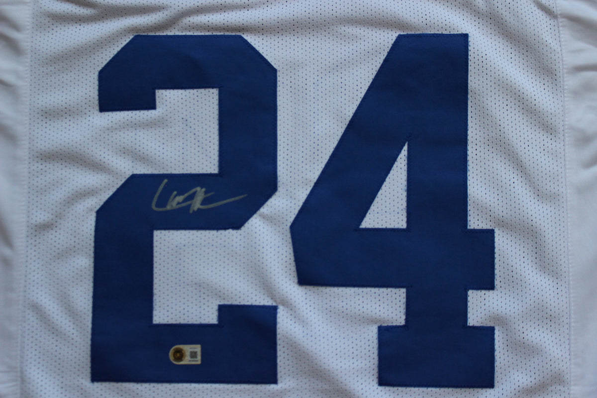 LARRY BROWN DALLAS COWBOYS SIGNED JERSEY TCU BAS