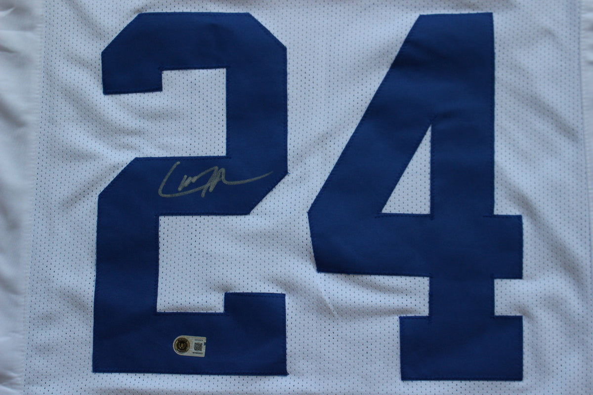 LARRY BROWN DALLAS COWBOYS SIGNED JERSEY TCU BAS