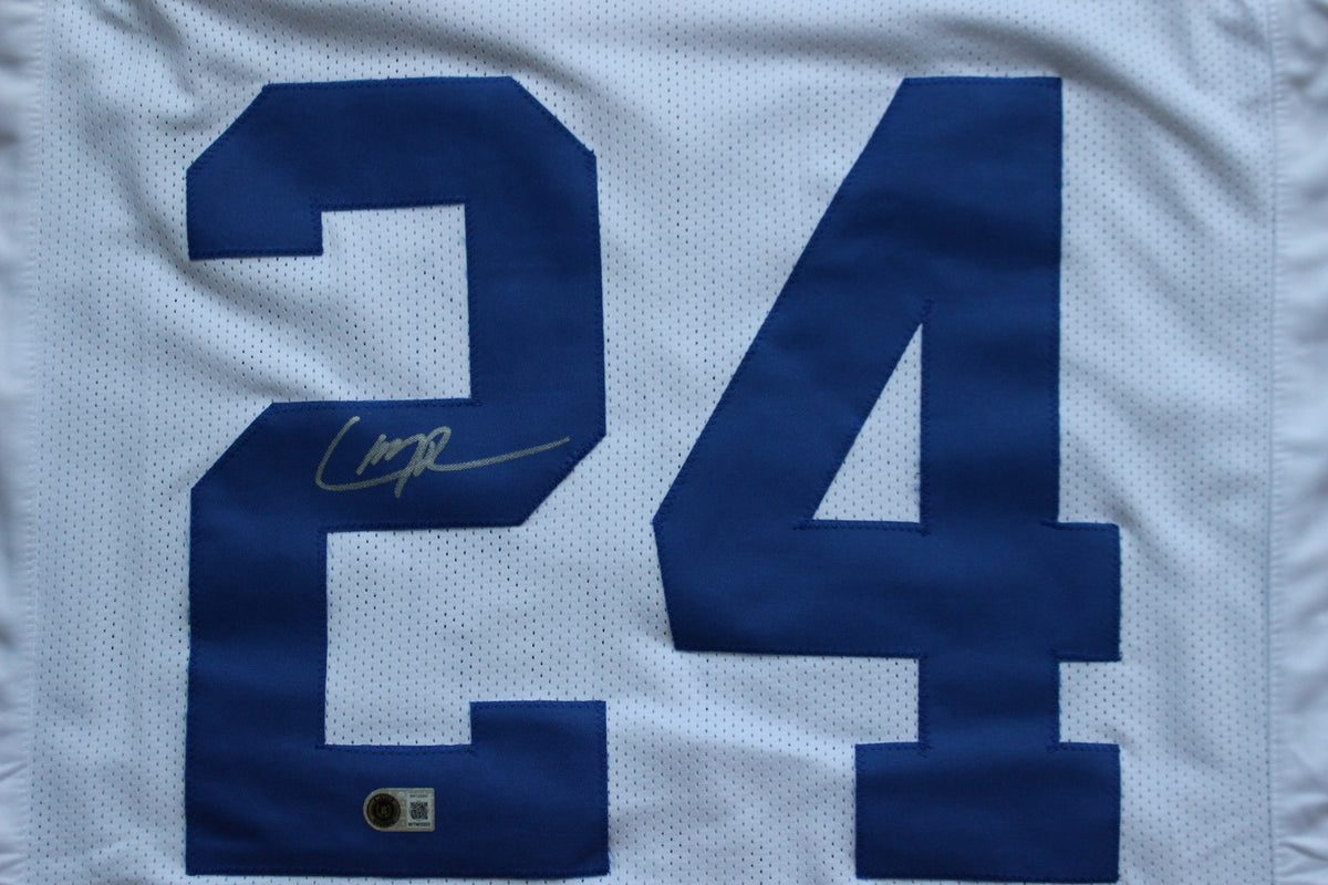 LARRY BROWN DALLAS COWBOYS SIGNED JERSEY TCU BAS