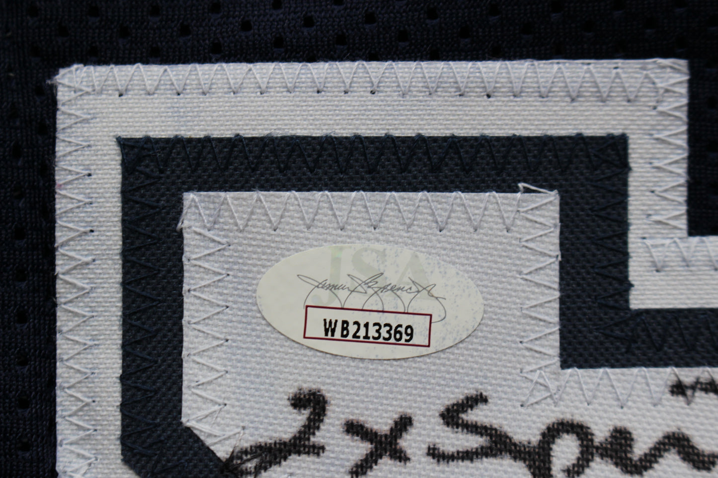 KENNETH KENNY GANT DALLAS COWBOYS SIGNED ROAD JERSEY XL w/INSCs JSA COA