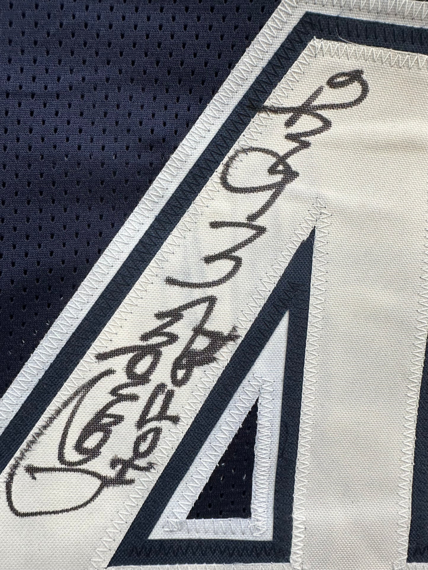 RANDY WHITE DALLAS COWBOYS SIGNED BLUE JERSEY w/HOF 94 INSCRIPTION BAS