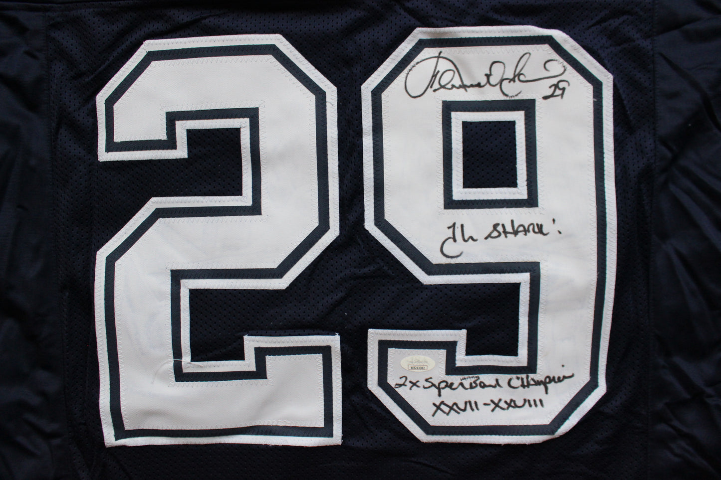 KENNETH KENNY GANT DALLAS COWBOYS SIGNED ROAD JERSEY XL w/INSCs JSA COA