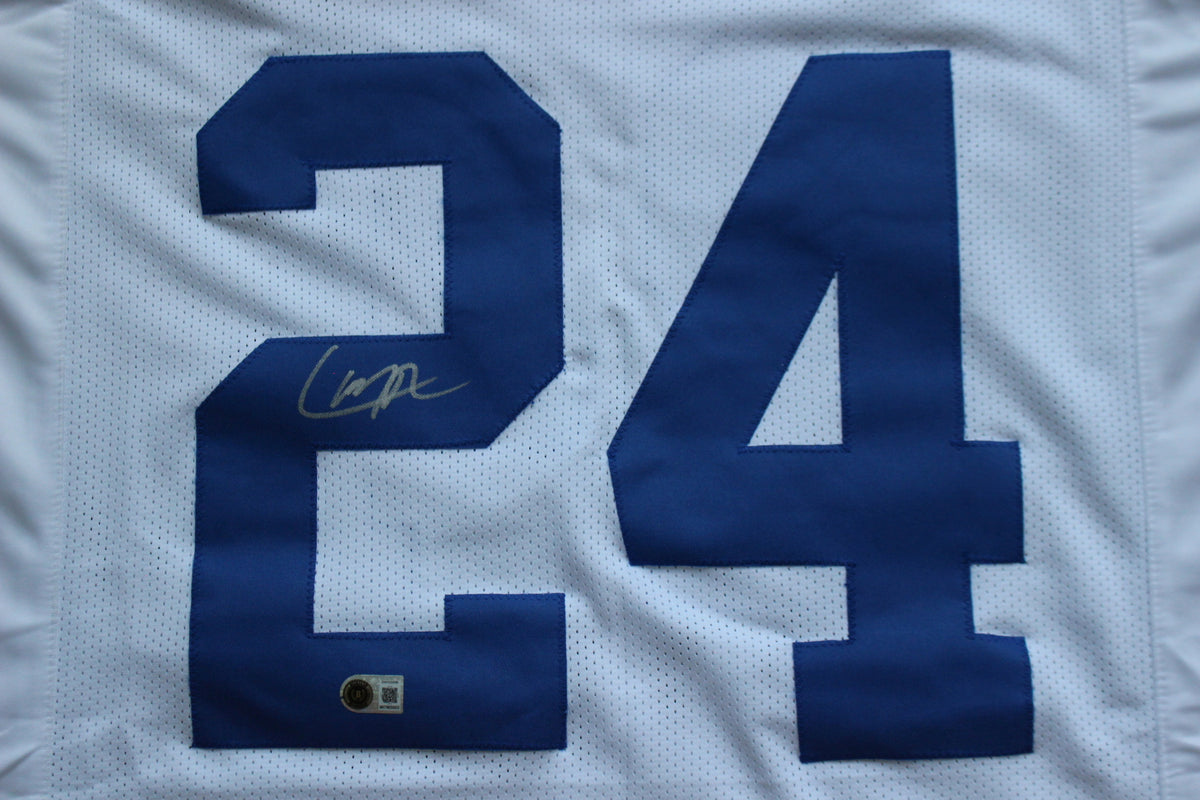 LARRY BROWN DALLAS COWBOYS SIGNED JERSEY TCU BAS