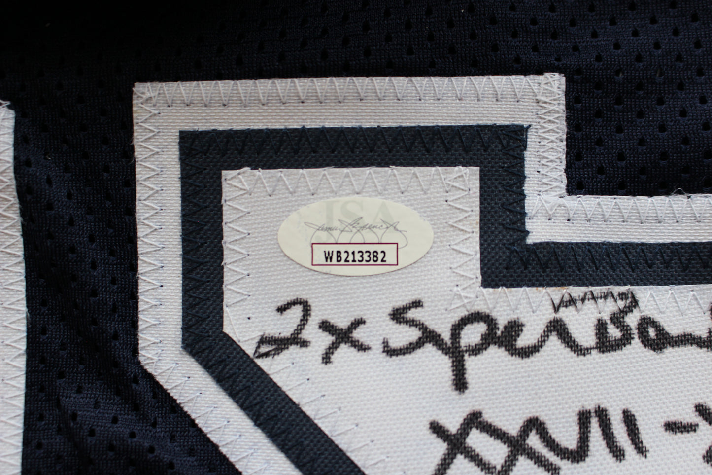 KENNETH KENNY GANT DALLAS COWBOYS SIGNED ROAD JERSEY XL w/INSCs JSA COA