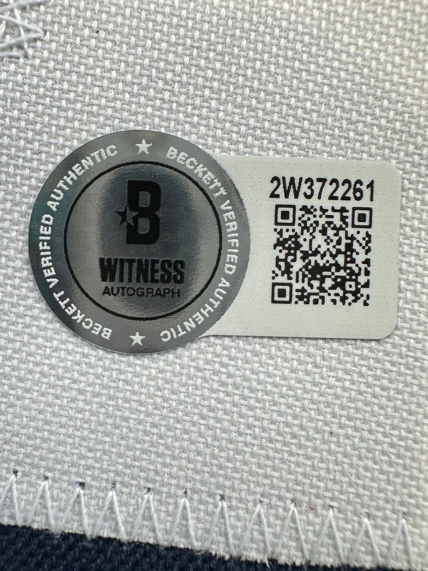 RANDY WHITE DALLAS COWBOYS SIGNED BLUE JERSEY w/HOF 94 INSCRIPTION BAS