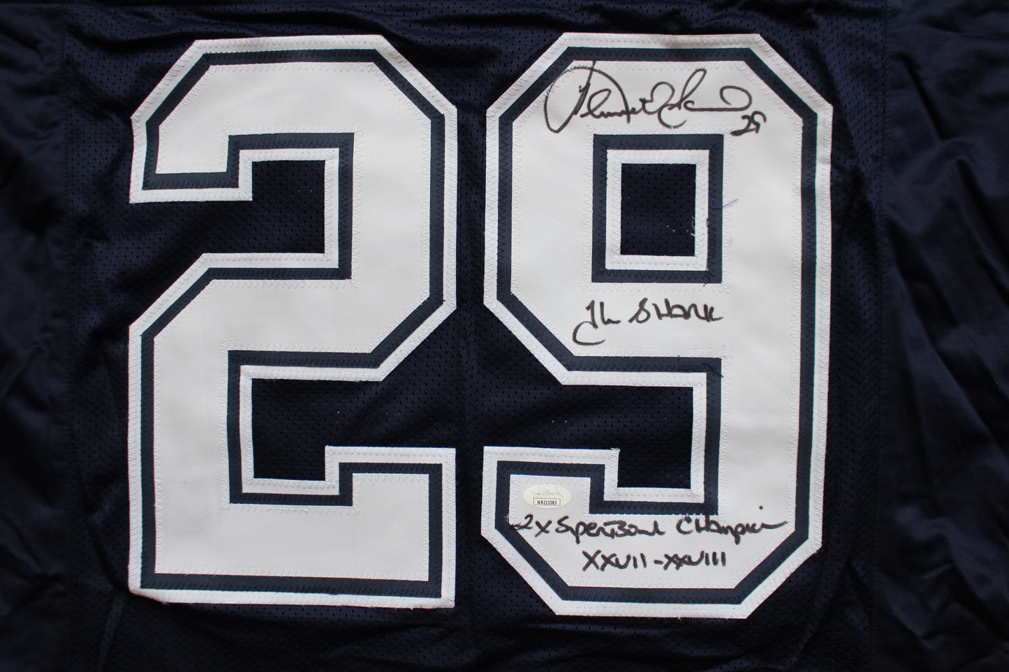 KENNETH KENNY GANT DALLAS COWBOYS SIGNED ROAD JERSEY XL w/INSCs JSA COA