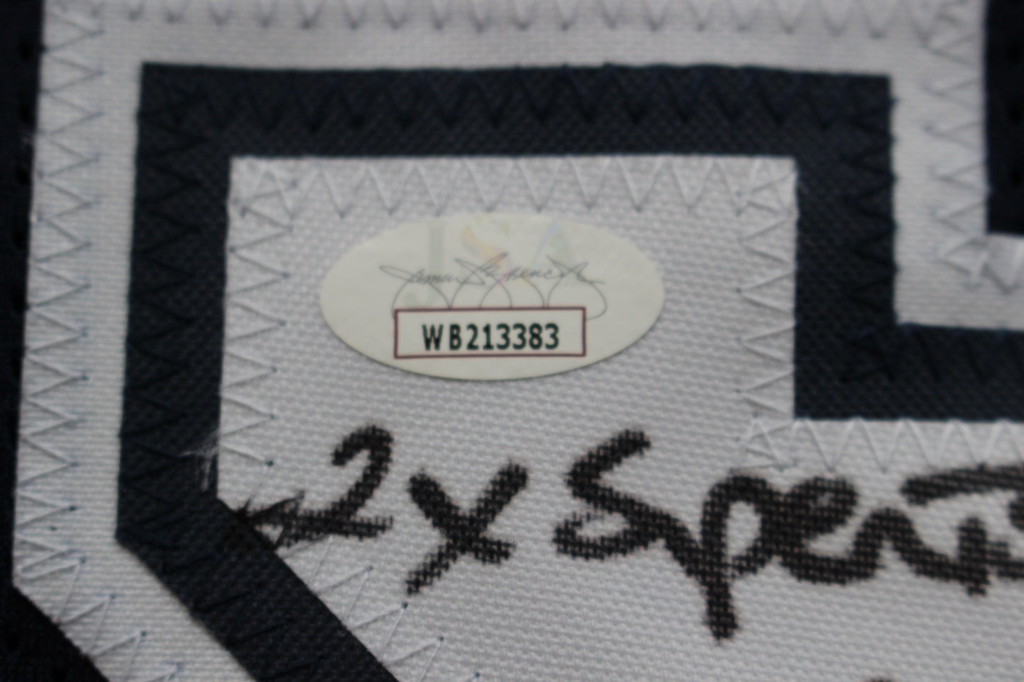 KENNETH KENNY GANT DALLAS COWBOYS SIGNED ROAD JERSEY XL w/INSCs JSA COA