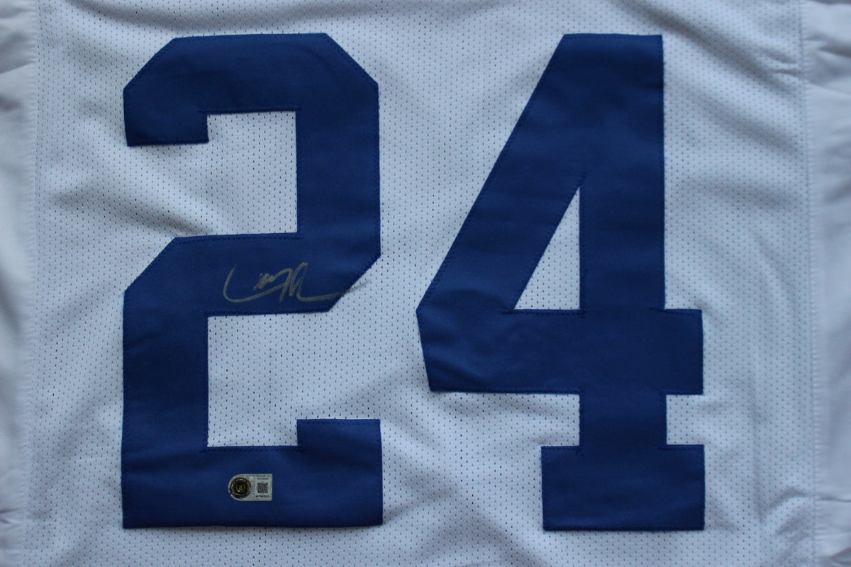 LARRY BROWN DALLAS COWBOYS SIGNED JERSEY TCU BAS