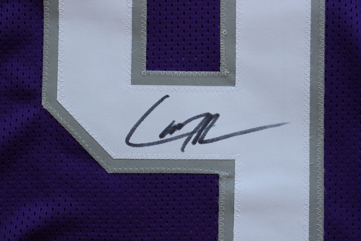 LARRY BROWN TCU HORNED FROGS SIGNED JERSEY Dallas Cowboys BAS
