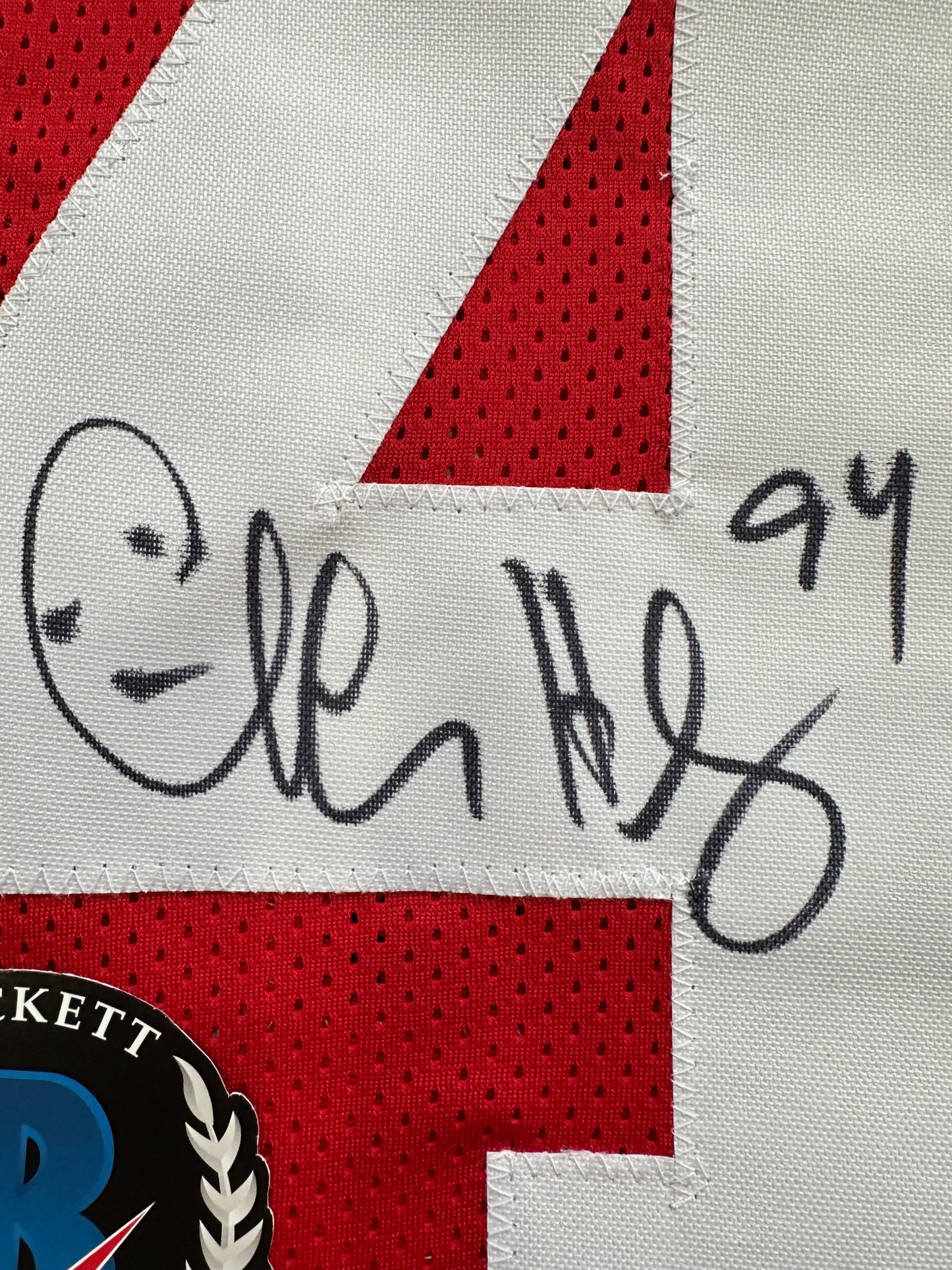 CHARLES HALEY SAN FRANCISCO 49ers SIGNED WHITE JERSEY Dallas Cowboys BAS