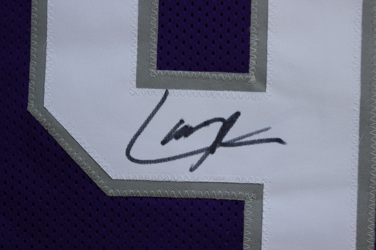 LARRY BROWN TCU HORNED FROGS SIGNED JERSEY Dallas Cowboys BAS