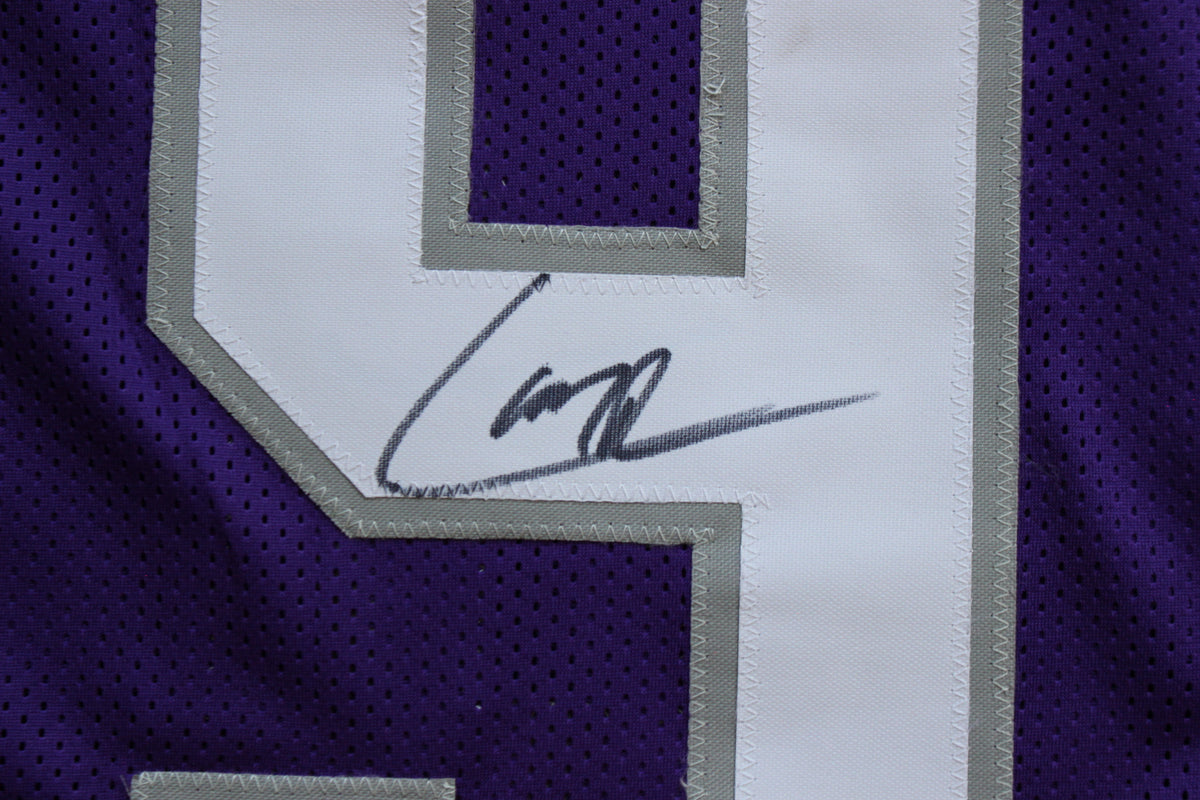 LARRY BROWN TCU HORNED FROGS SIGNED JERSEY Dallas Cowboys BAS