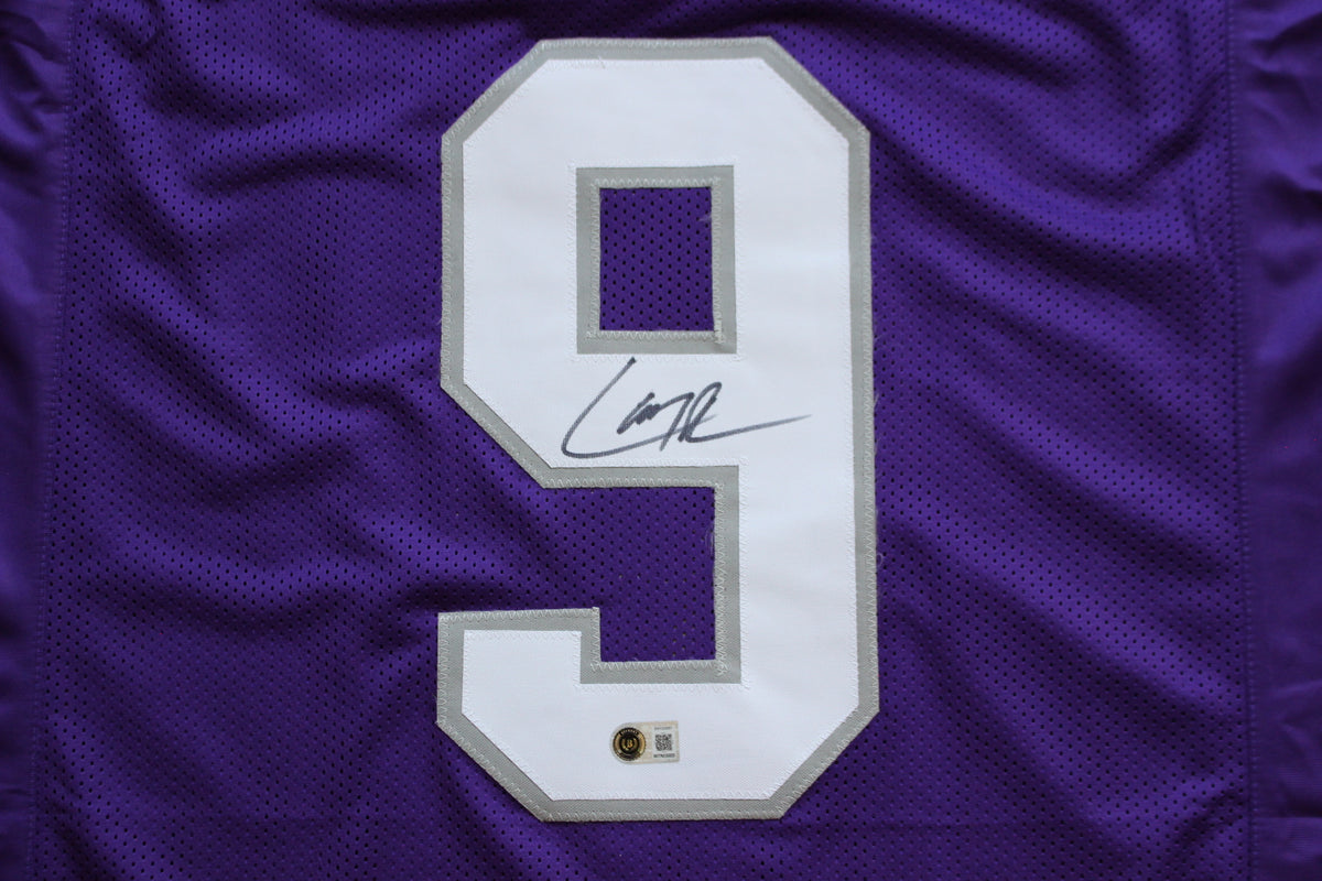 LARRY BROWN TCU HORNED FROGS SIGNED JERSEY Dallas Cowboys BAS
