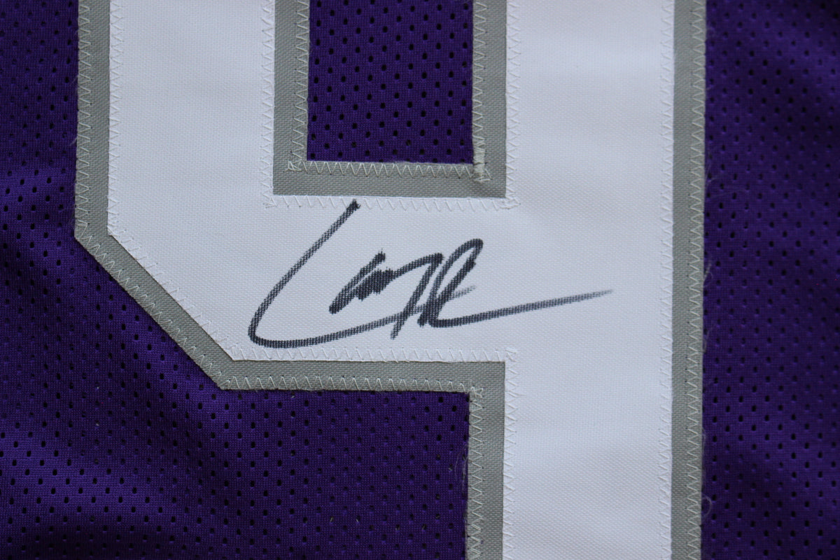LARRY BROWN TCU HORNED FROGS SIGNED JERSEY Dallas Cowboys BAS