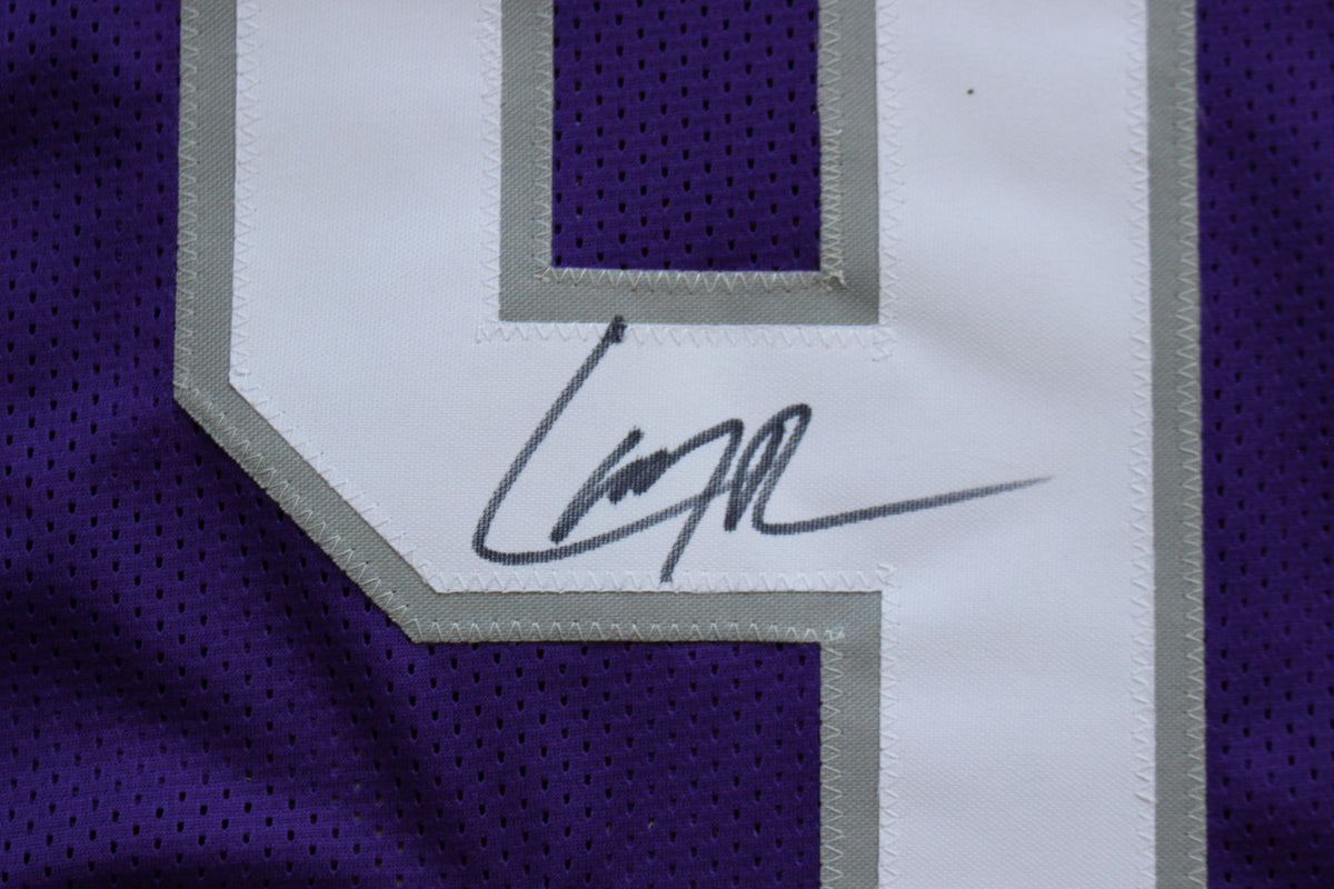 LARRY BROWN TCU HORNED FROGS SIGNED JERSEY Dallas Cowboys BAS