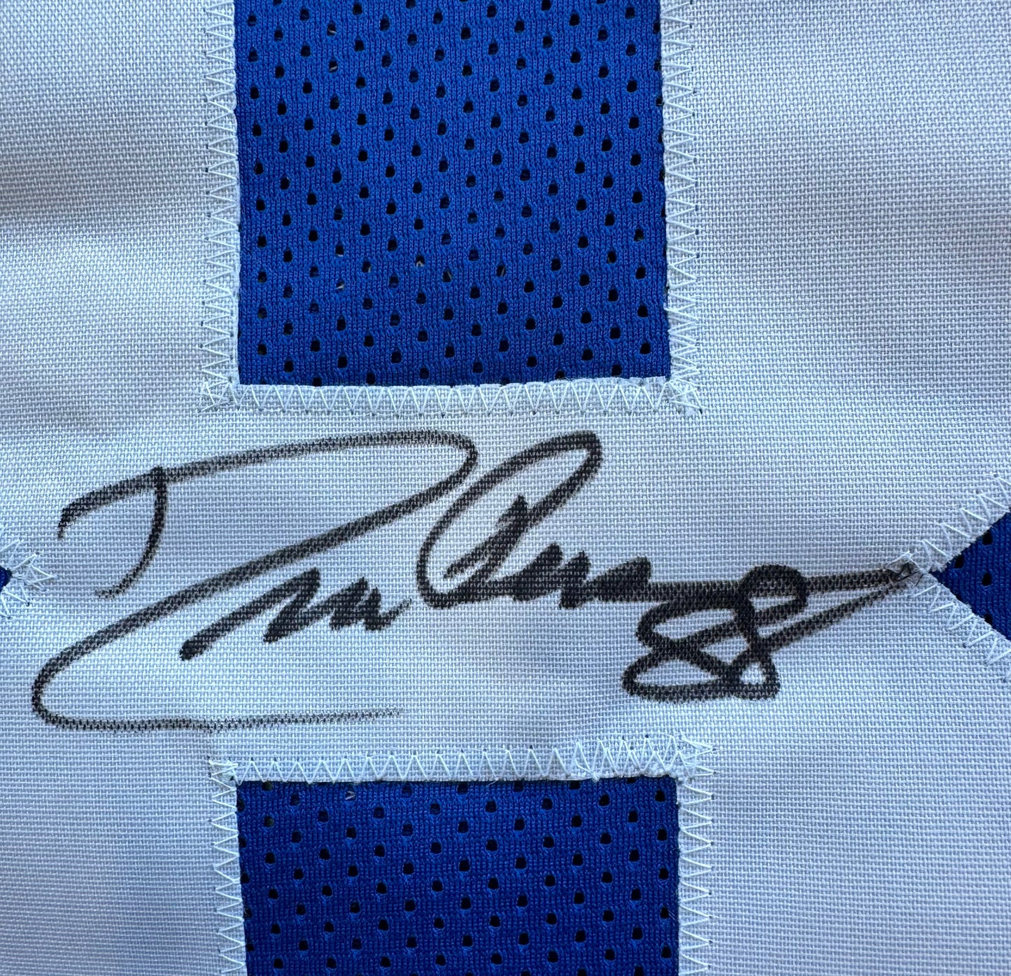 DREW PEARSON DALLAS COWBOYS SIGNED TB JERSEY w/HOF 21 INSCRIPTION L BAS