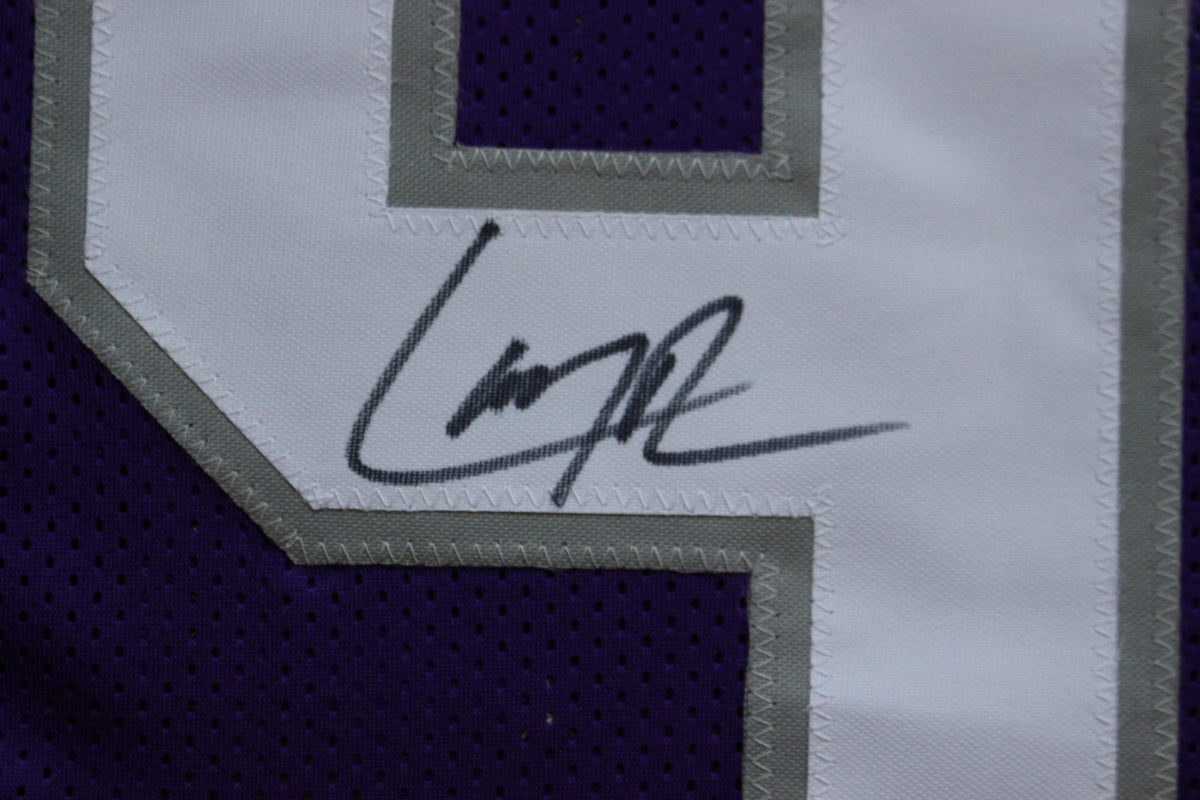 LARRY BROWN TCU HORNED FROGS SIGNED JERSEY Dallas Cowboys BAS