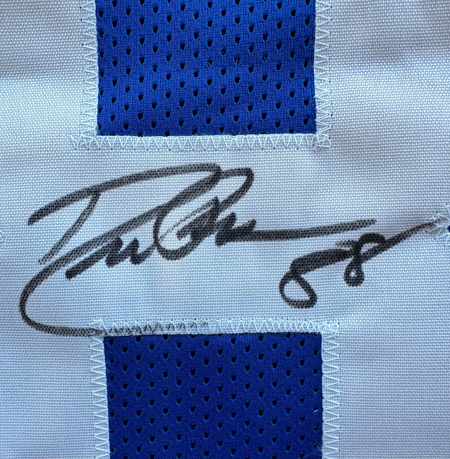 DREW PEARSON DALLAS COWBOYS SIGNED TB JERSEY w/HOF 21 INSCRIPTION L BAS