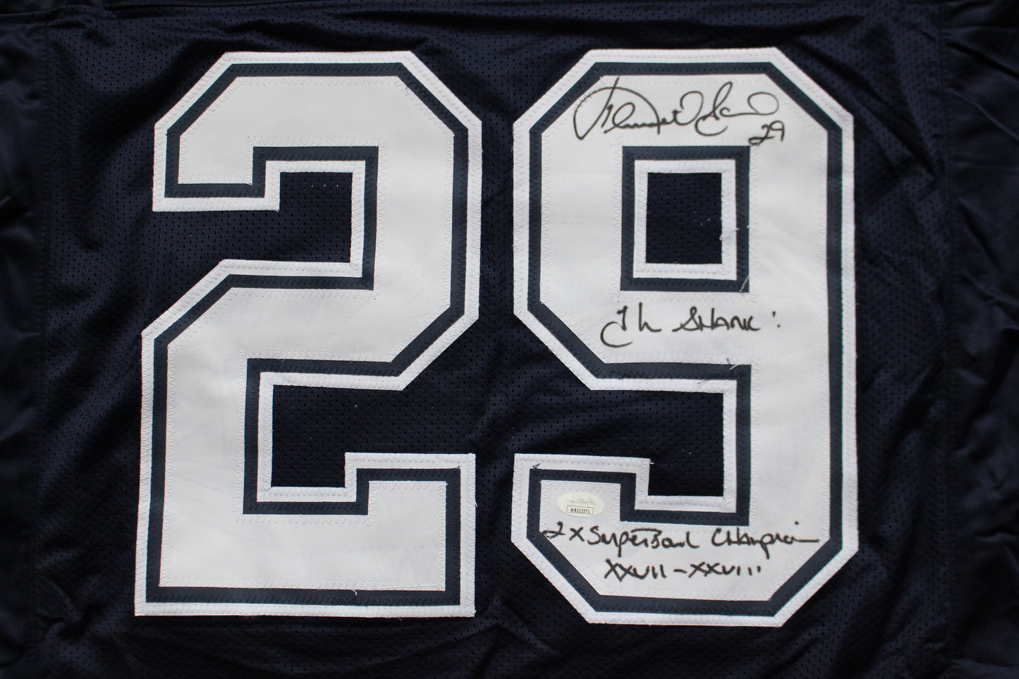 KENNETH KENNY GANT DALLAS COWBOYS SIGNED ROAD JERSEY 3XL w/INSCs JSA COA