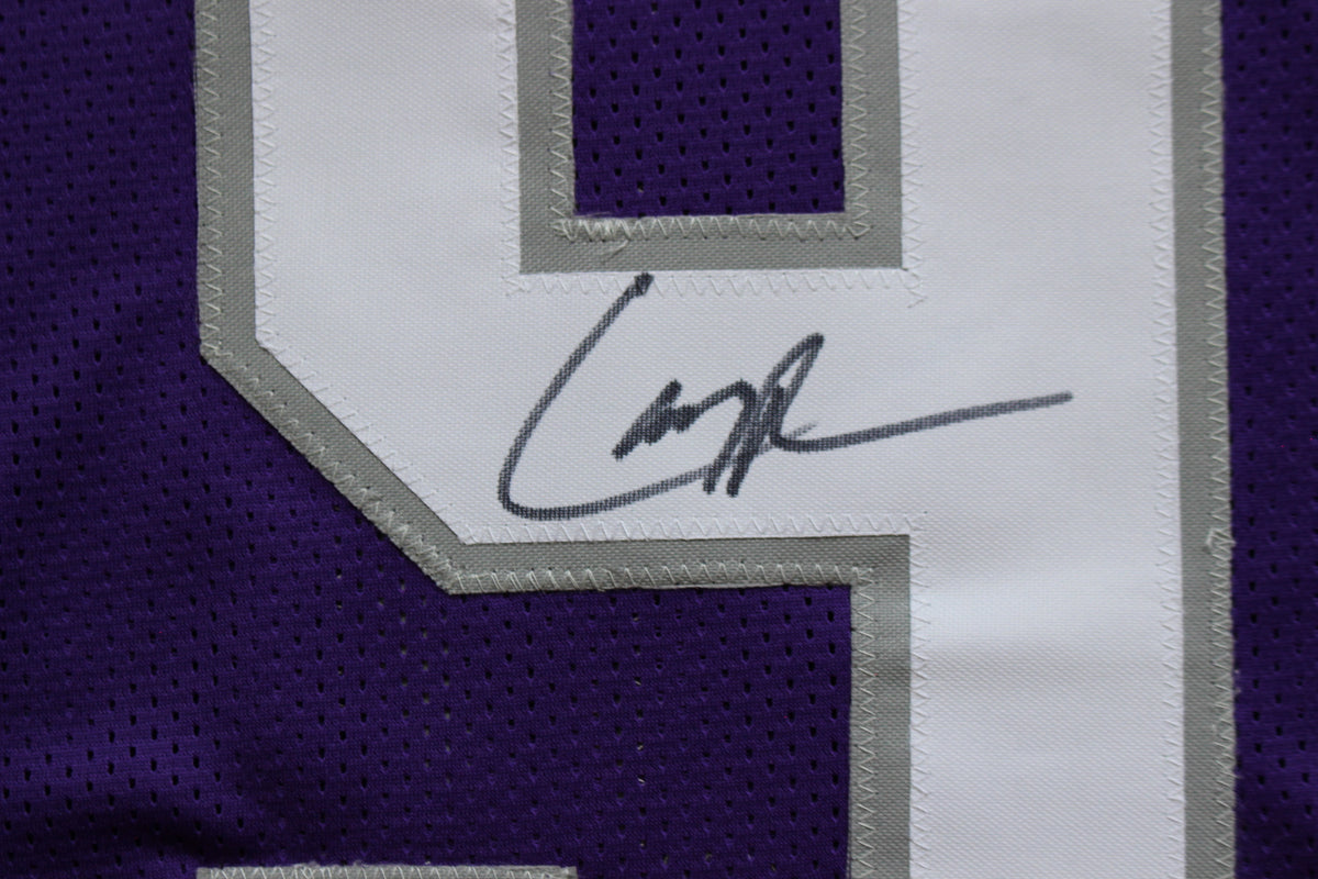 LARRY BROWN TCU HORNED FROGS SIGNED JERSEY Dallas Cowboys BAS