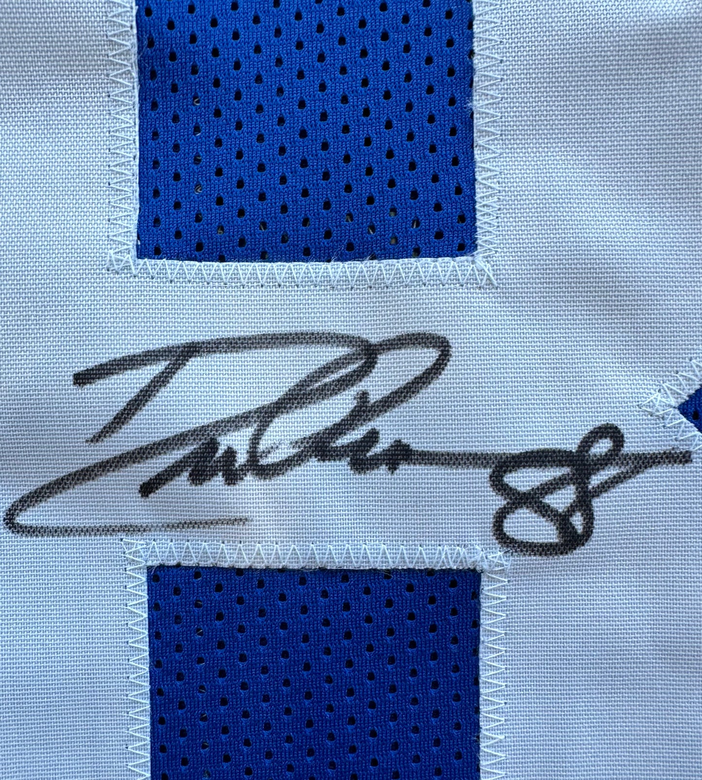 DREW PEARSON DALLAS COWBOYS SIGNED TB JERSEY w/HOF 21 INSCRIPTION L BAS