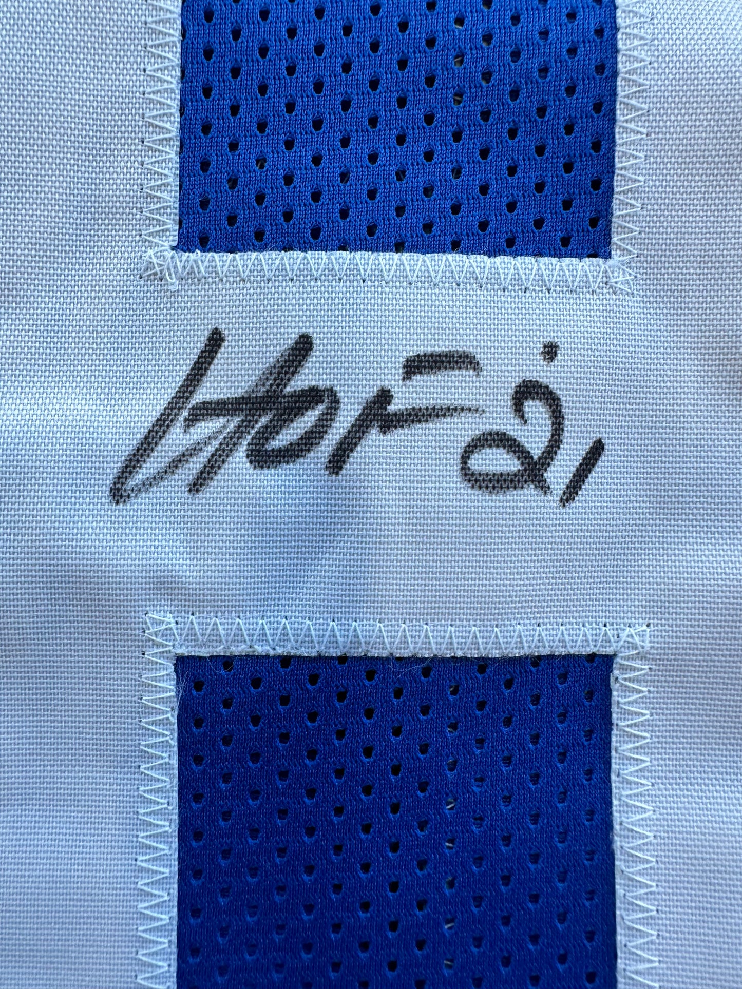 DREW PEARSON DALLAS COWBOYS SIGNED TB JERSEY w/HOF 21 INSCRIPTION L BAS