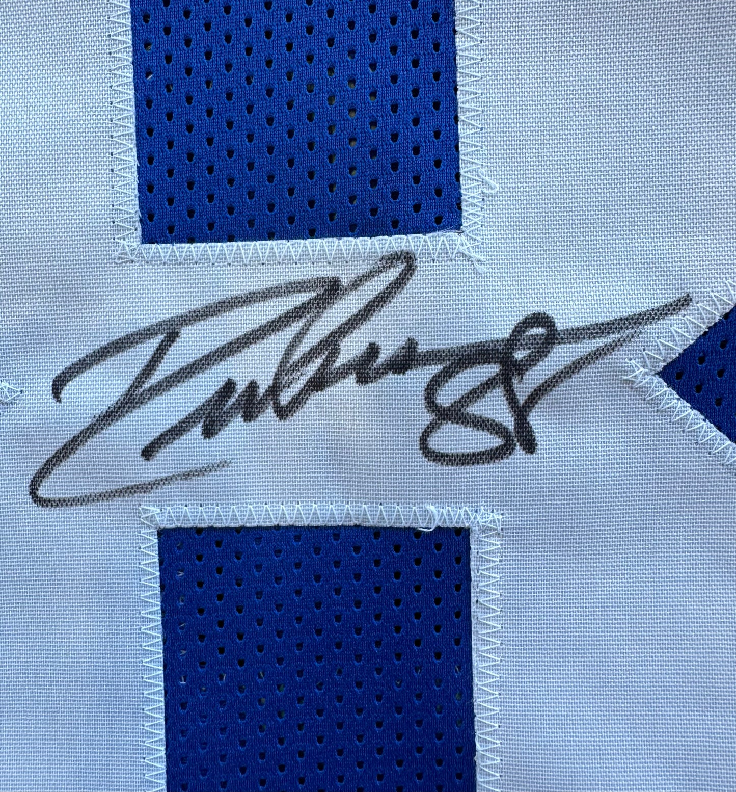 DREW PEARSON DALLAS COWBOYS SIGNED TB JERSEY w/HOF 21 INSCRIPTION L BAS