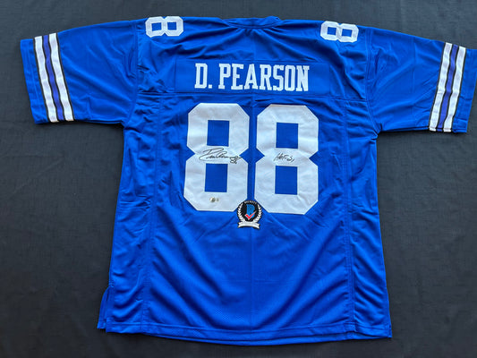 DREW PEARSON DALLAS COWBOYS SIGNED TB JERSEY w/HOF 21 INSCRIPTION 3XL BAS