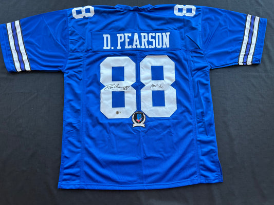 DREW PEARSON DALLAS COWBOYS SIGNED TB JERSEY w/HOF 21 INSCRIPTION 3XL BAS