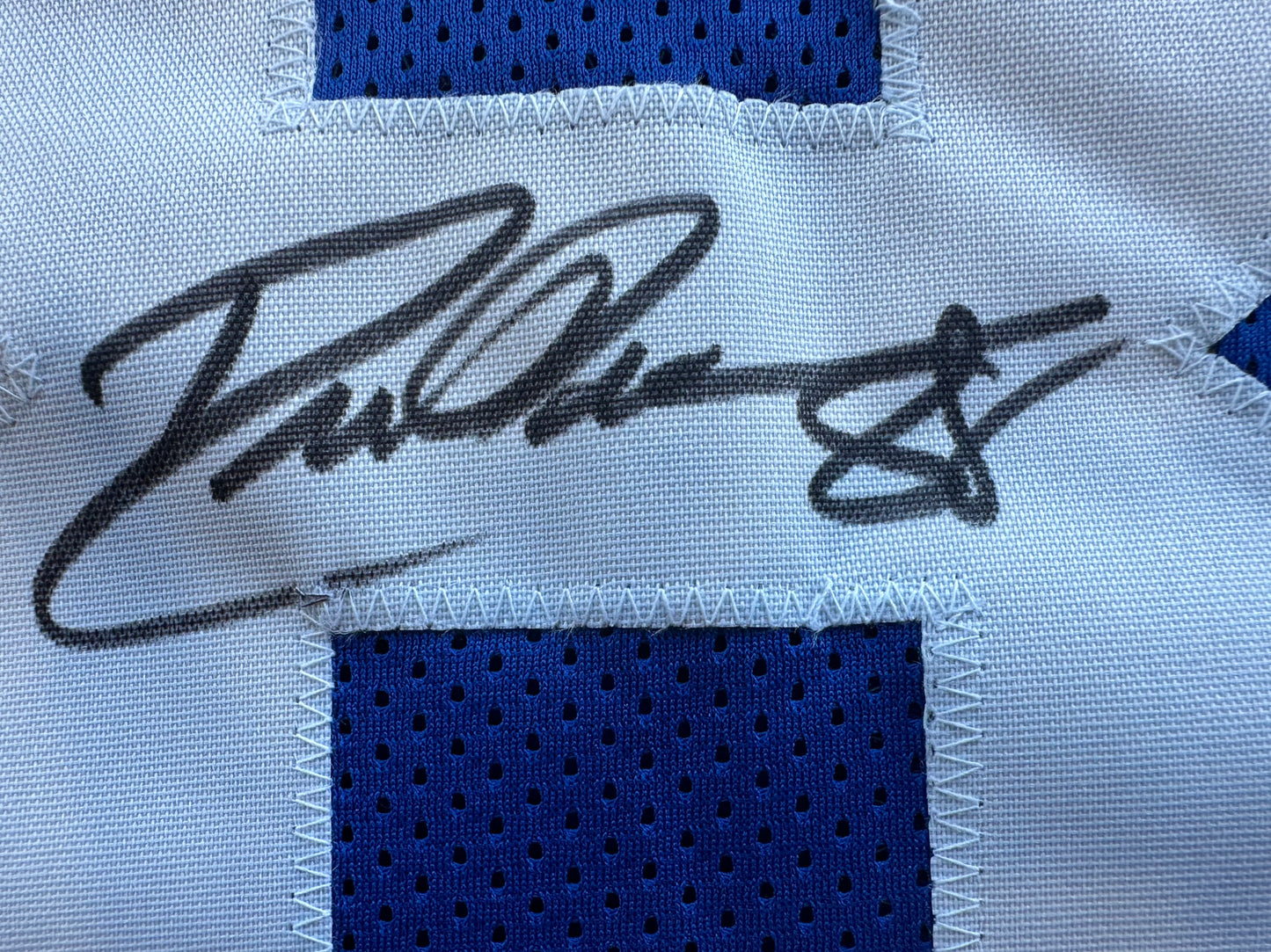 DREW PEARSON DALLAS COWBOYS SIGNED TB JERSEY w/HOF 21 INSCRIPTION 2XL BAS