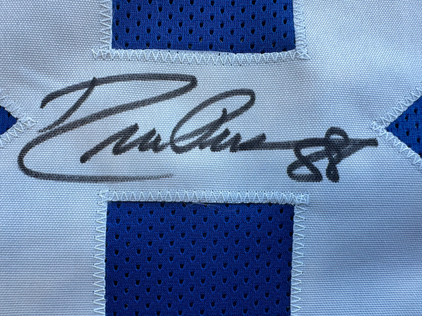 DREW PEARSON DALLAS COWBOYS SIGNED TB JERSEY w/HOF 21 INSCRIPTION 3XL BAS