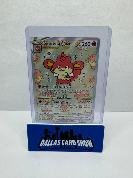 2023 Pokemon - Simisear VSTAR - GG37/GG70 Crown Zenith