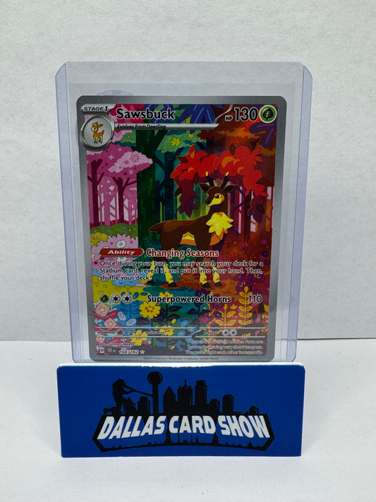 2024 Pokemon - Sawsbuck Illustration Rare - 166/162 Temporal Forces