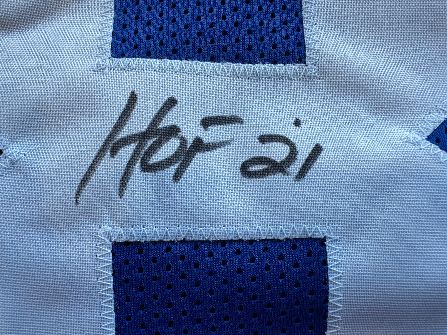 DREW PEARSON DALLAS COWBOYS SIGNED TB JERSEY w/HOF 21 INSCRIPTION 2XL BAS