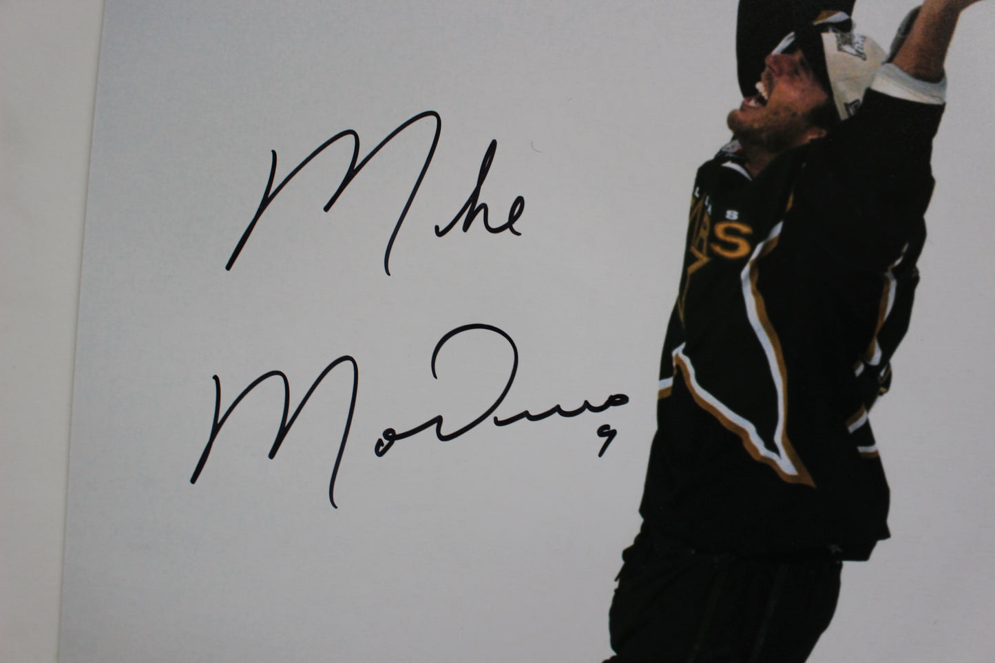 MIKE MODANO Dallas Stars SIGNED Stanley Cup 16x20 PHOTO Minnesota North Stars BAS