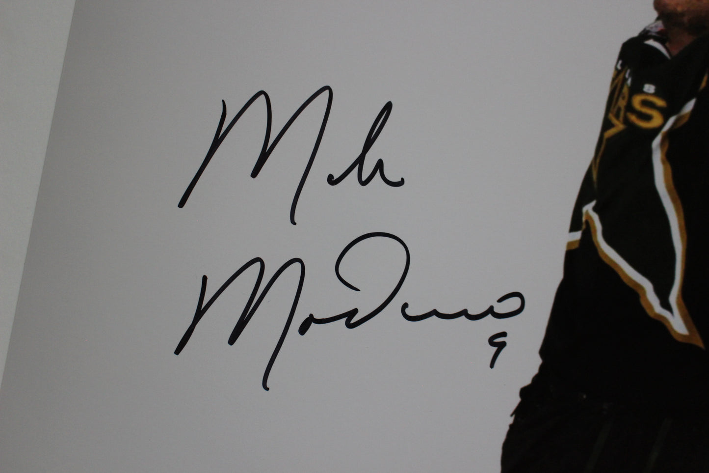 MIKE MODANO Dallas Stars SIGNED Stanley Cup 16x20 PHOTO Minnesota North Stars BAS