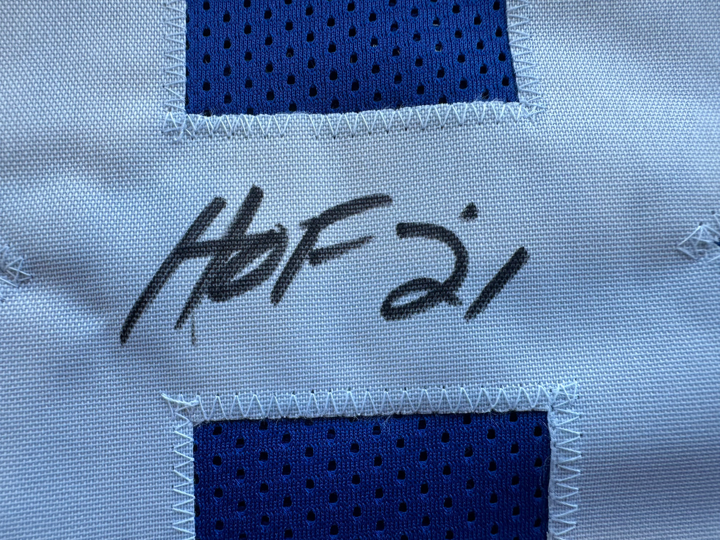 DREW PEARSON DALLAS COWBOYS SIGNED TB JERSEY w/HOF 21 INSCRIPTION 2XL BAS