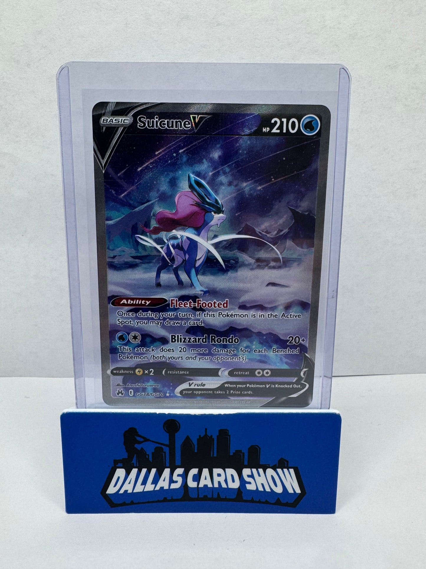 2023 Pokemon - Suicune V - GG38/GG70 Crown Zenith
