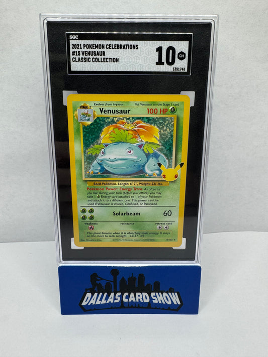 2021 Pokemon - Venusaur - 15/102 Celebrations CC SGC 10