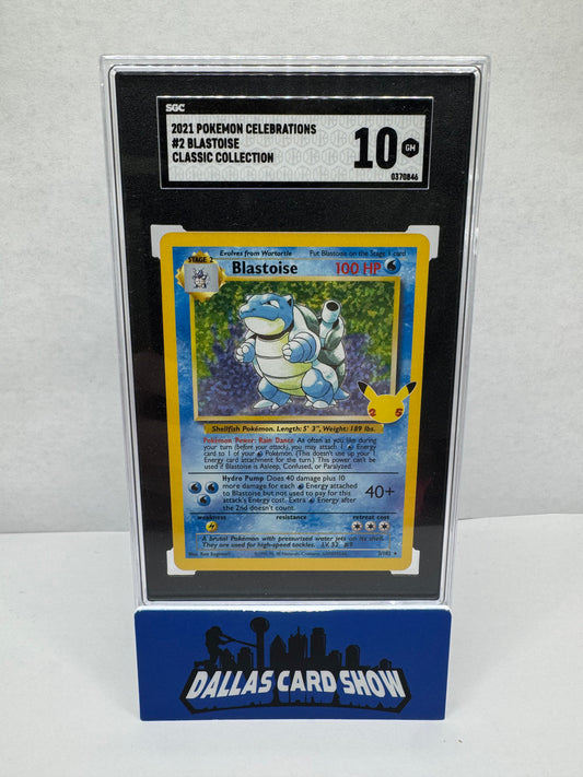 2021 Pokemon - Blastoise- 2/102 Celebrations CC SGC 10