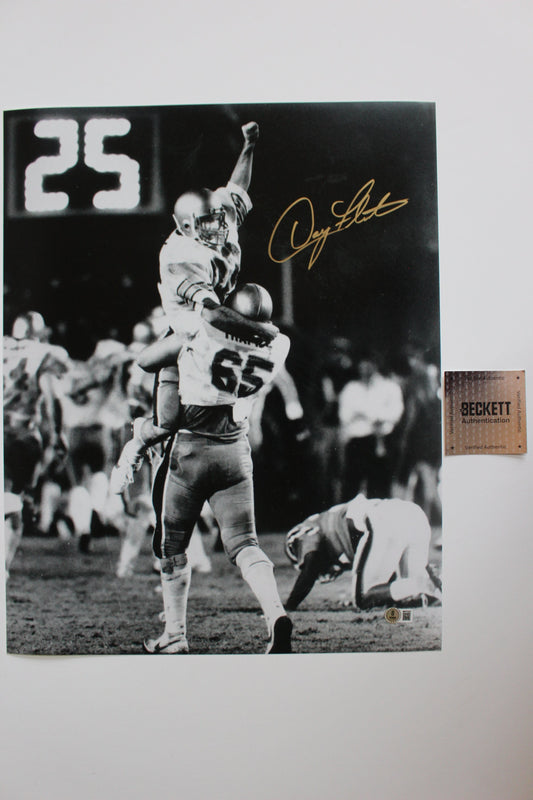 DOUG FLUTIE BOSTON COLLEGE EAGLES SIGNED 16x20 PHOTO Miracle In Miami BAS
