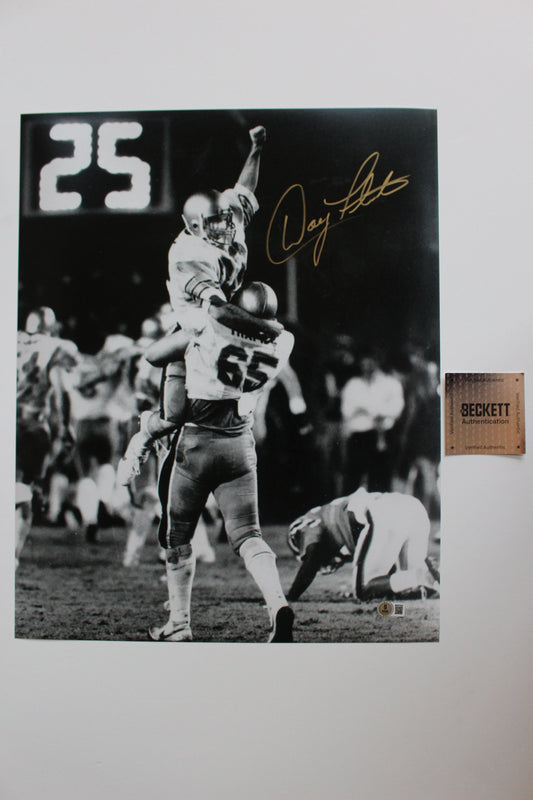 DOUG FLUTIE BOSTON COLLEGE EAGLES SIGNED 16x20 PHOTO Miracle In Miami BAS