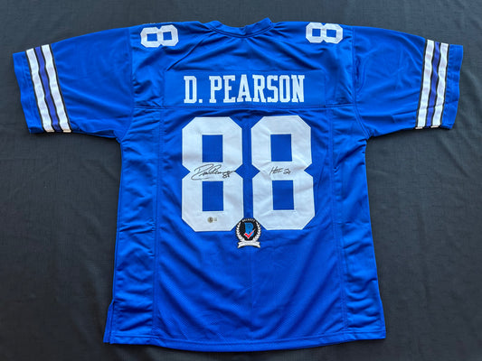 DREW PEARSON DALLAS COWBOYS SIGNED TB JERSEY w/HOF 21 INSCRIPTION 2XL BAS