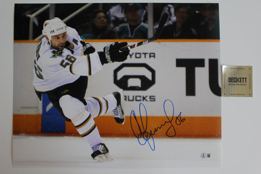 SERGEI ZUBOV DALLAS STARS SIGNED 16x20 PHOTO SlapShot BAS COA