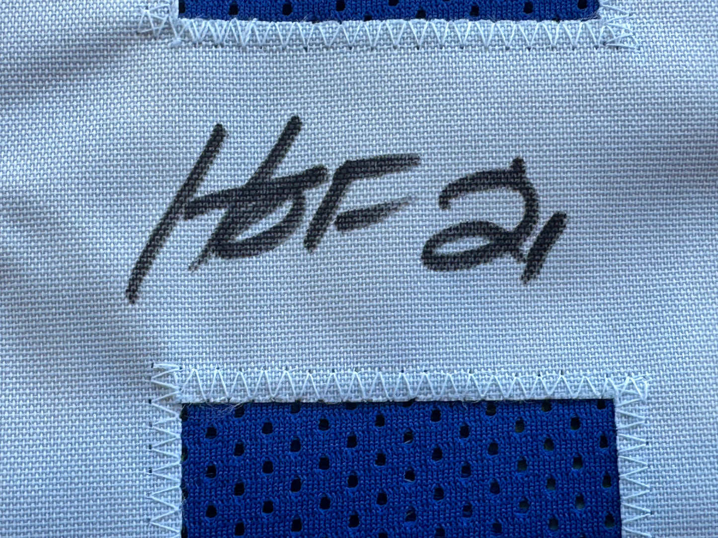 DREW PEARSON DALLAS COWBOYS SIGNED TB JERSEY w/HOF 21 INSCRIPTION 2XL BAS