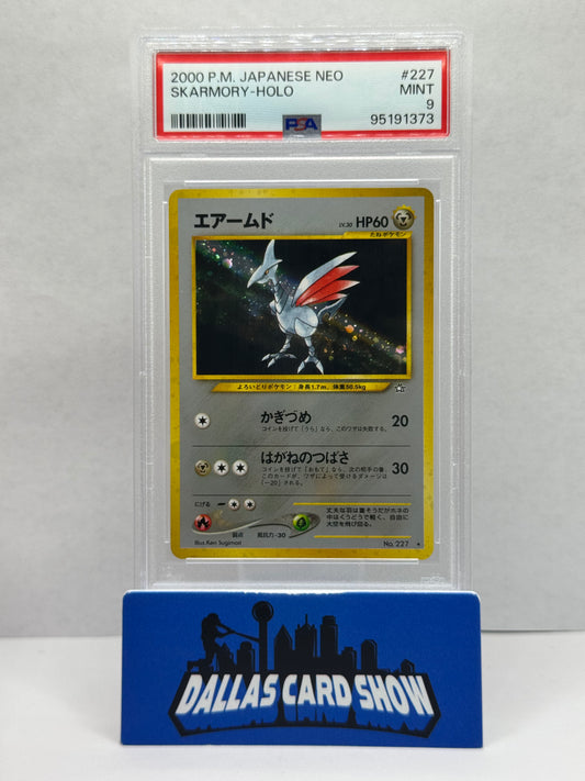 2000 Pokemon - Skarmory (Holo) - No. 227 JAPANESE NEO PSA 9